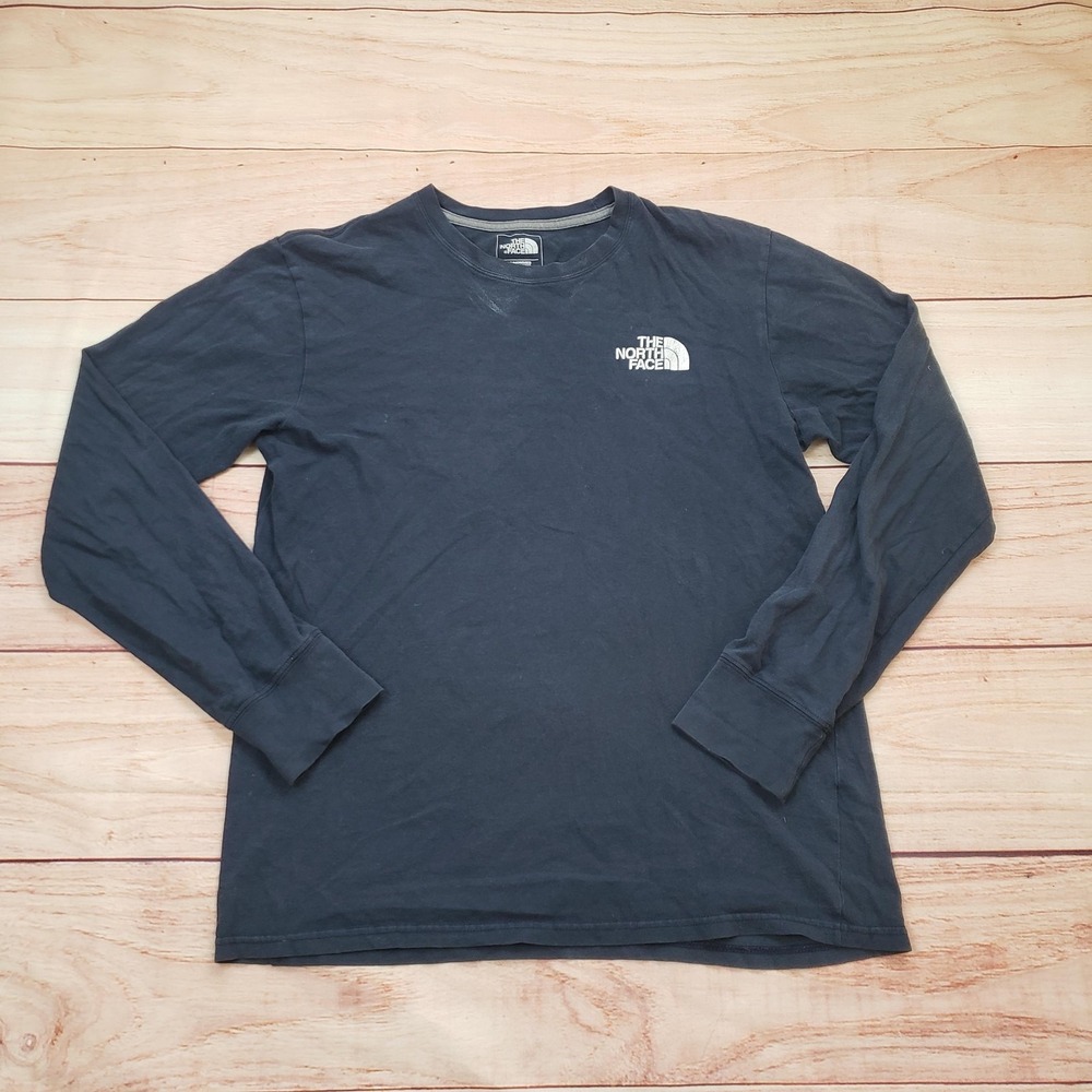 The North Face Shirt Mens Small Blue Long Sleeve Lightweight Outdoor Hiking